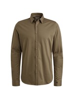 Cast Iron Long Sleeve Shirt Twill Jersey 2 Tone - Brindle
