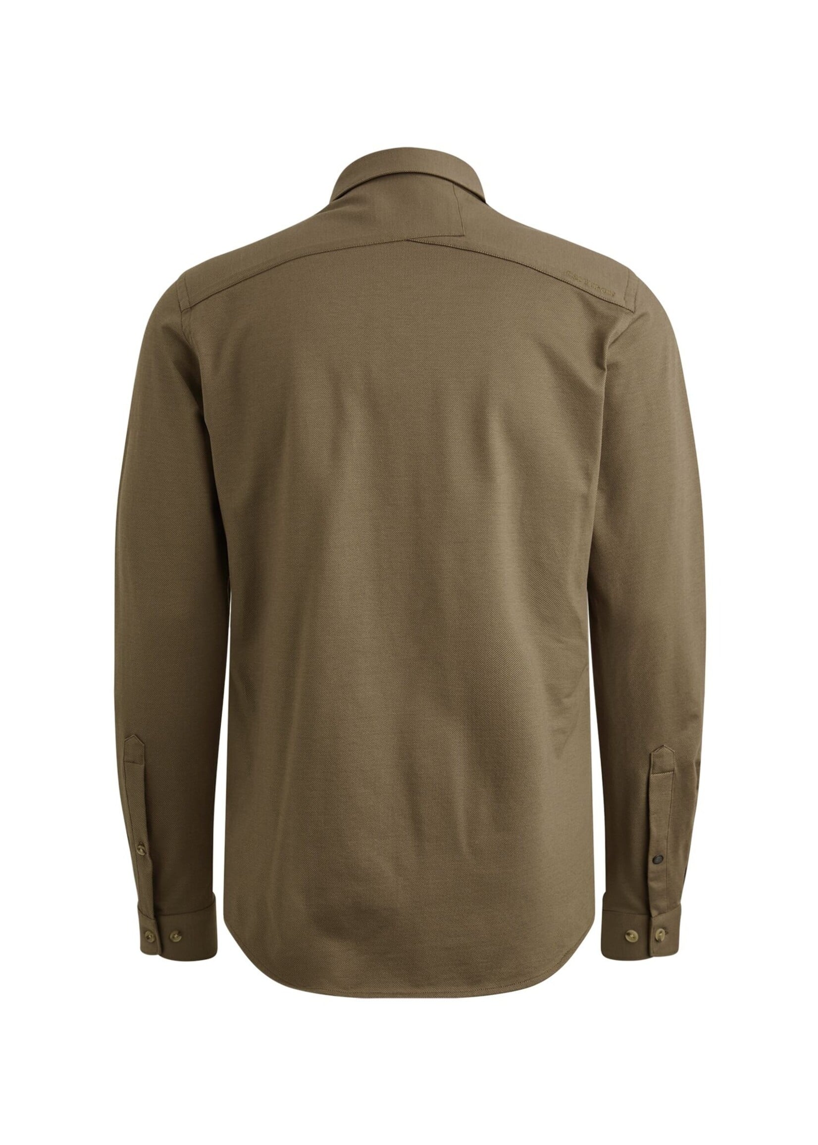 Cast Iron Long Sleeve Shirt Twill Jersey 2 Tone - Brindle