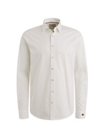 Cast Iron Long Sleeve Shirt Twill Jersey 2 Tone - Snow White