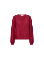 Freequent Blouse Lace Ekiona - Red Bud