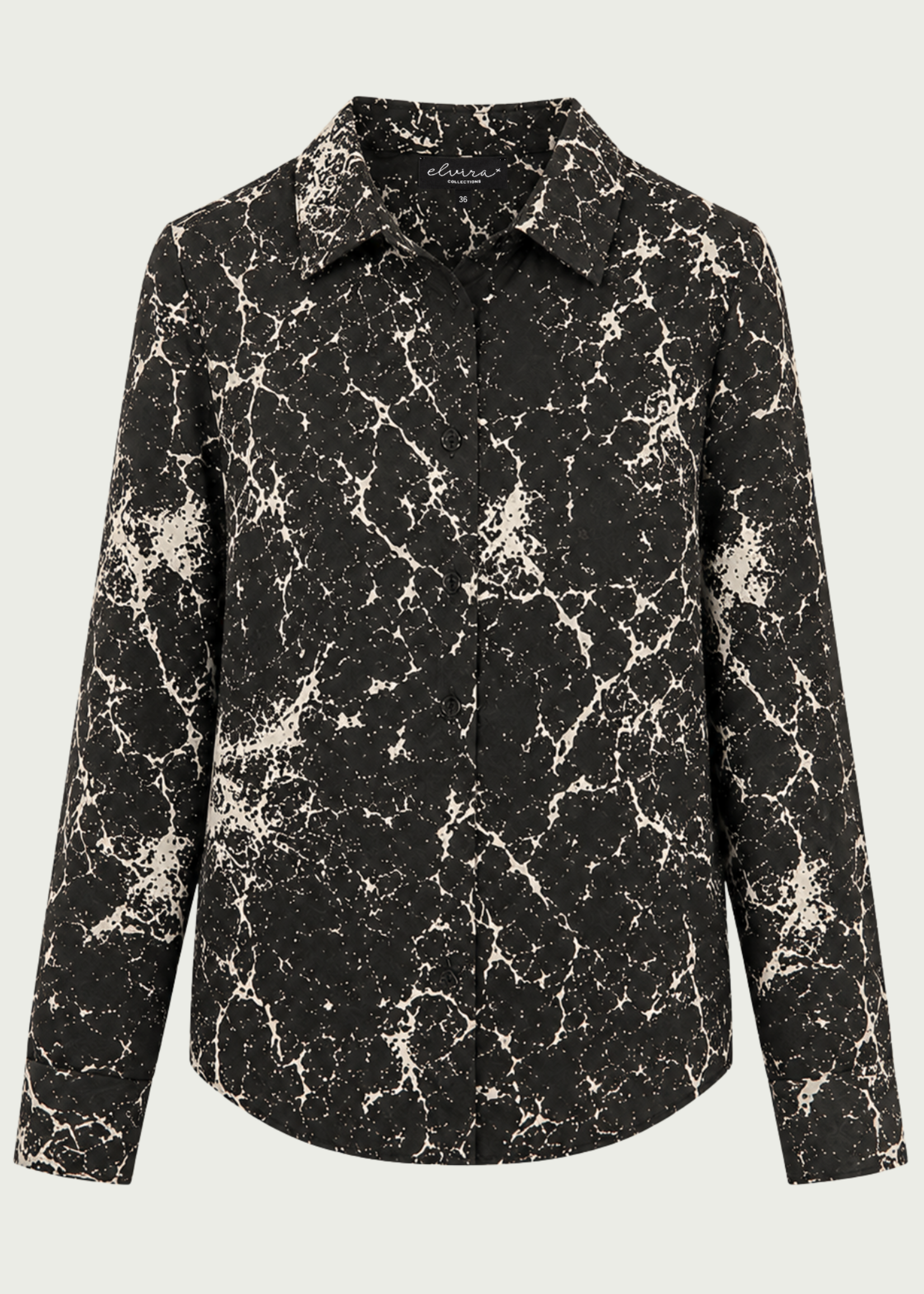 Elvira Blouse June - Brown Zebra