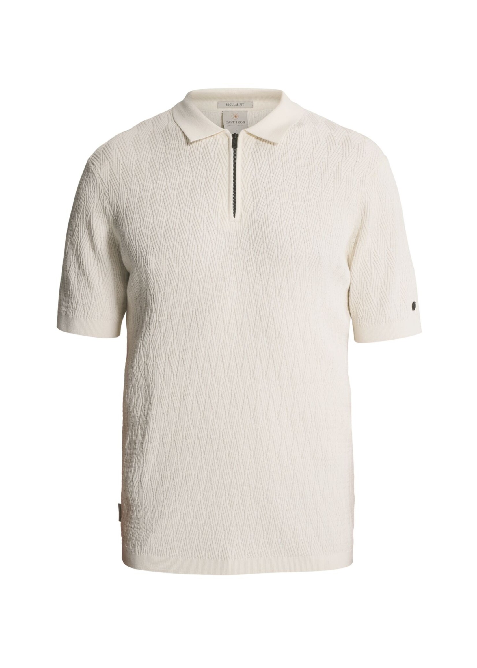 Cast Iron Polo Cotton Modal - White Down