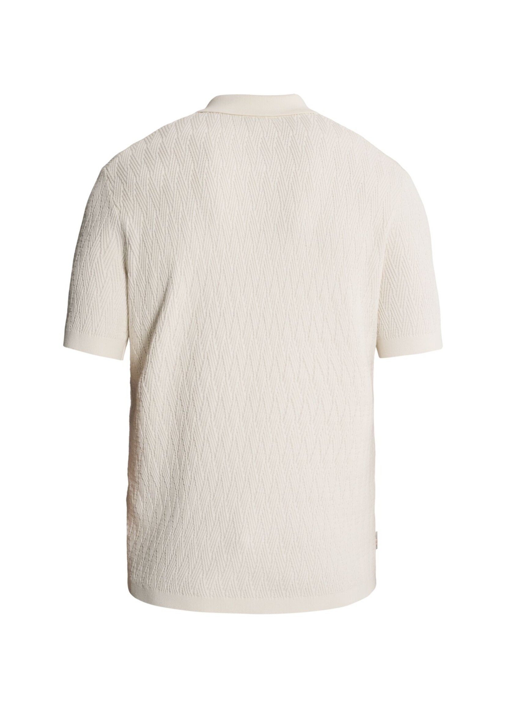 Cast Iron Polo Cotton Modal - White Down