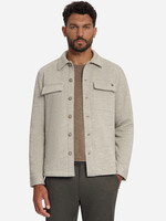 No Excess Overshirt Jacquard Stripe - Cement