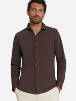 No Excess Overhemd Travel Sedoc - Dark Brown