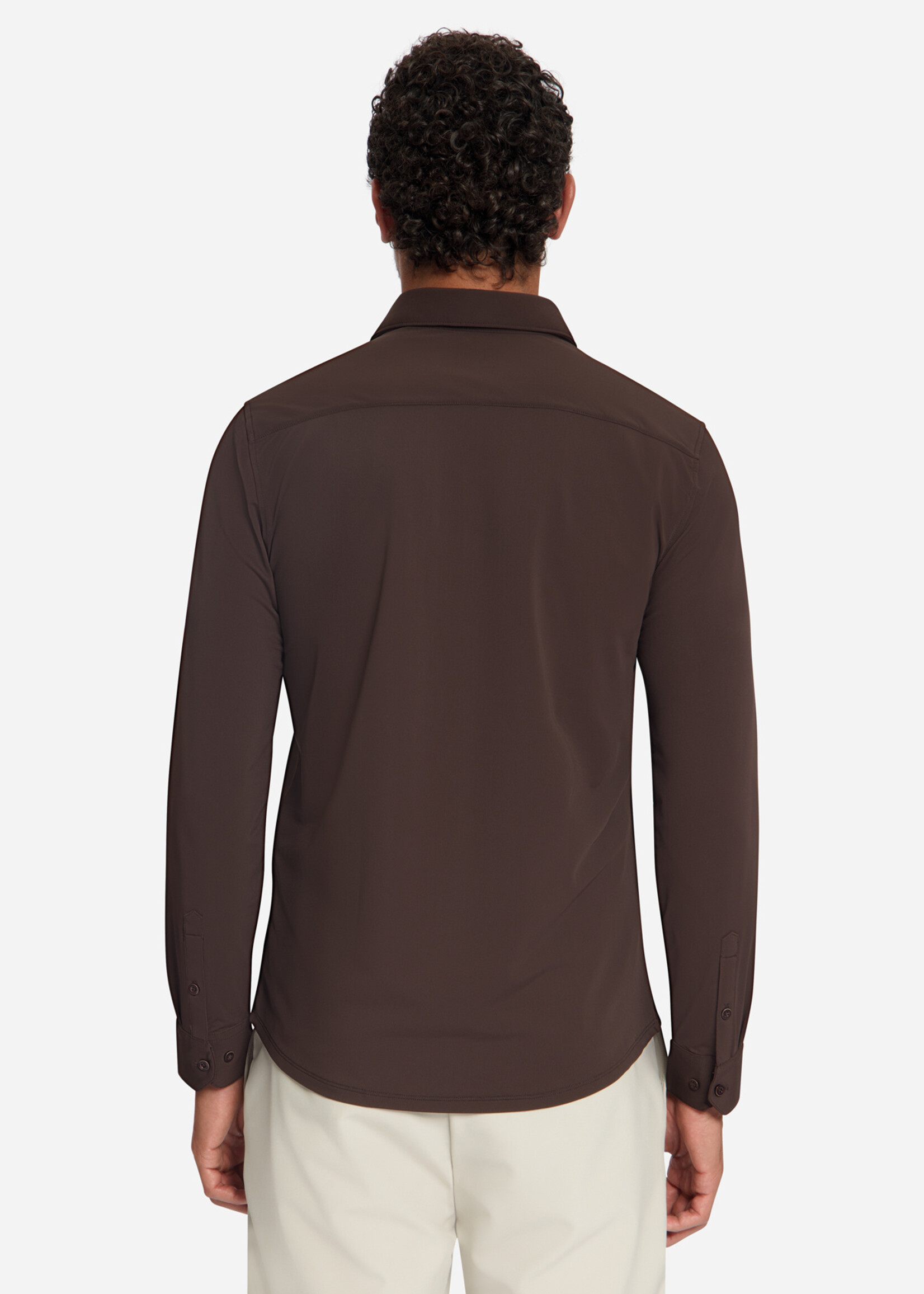 No Excess Overhemd Travel Sedoc - Dark Brown