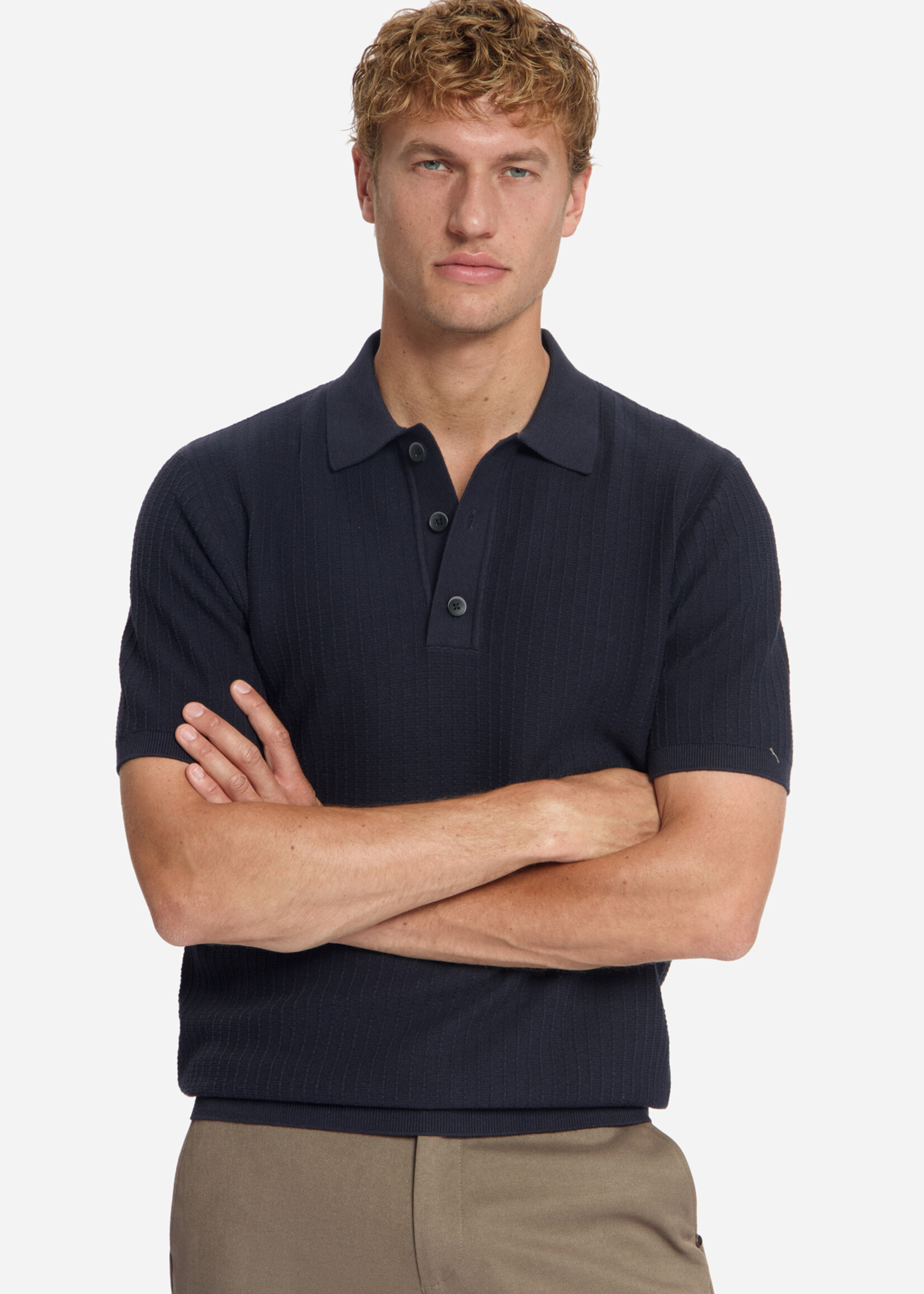 No Excess Pullover Polo - Dark Night