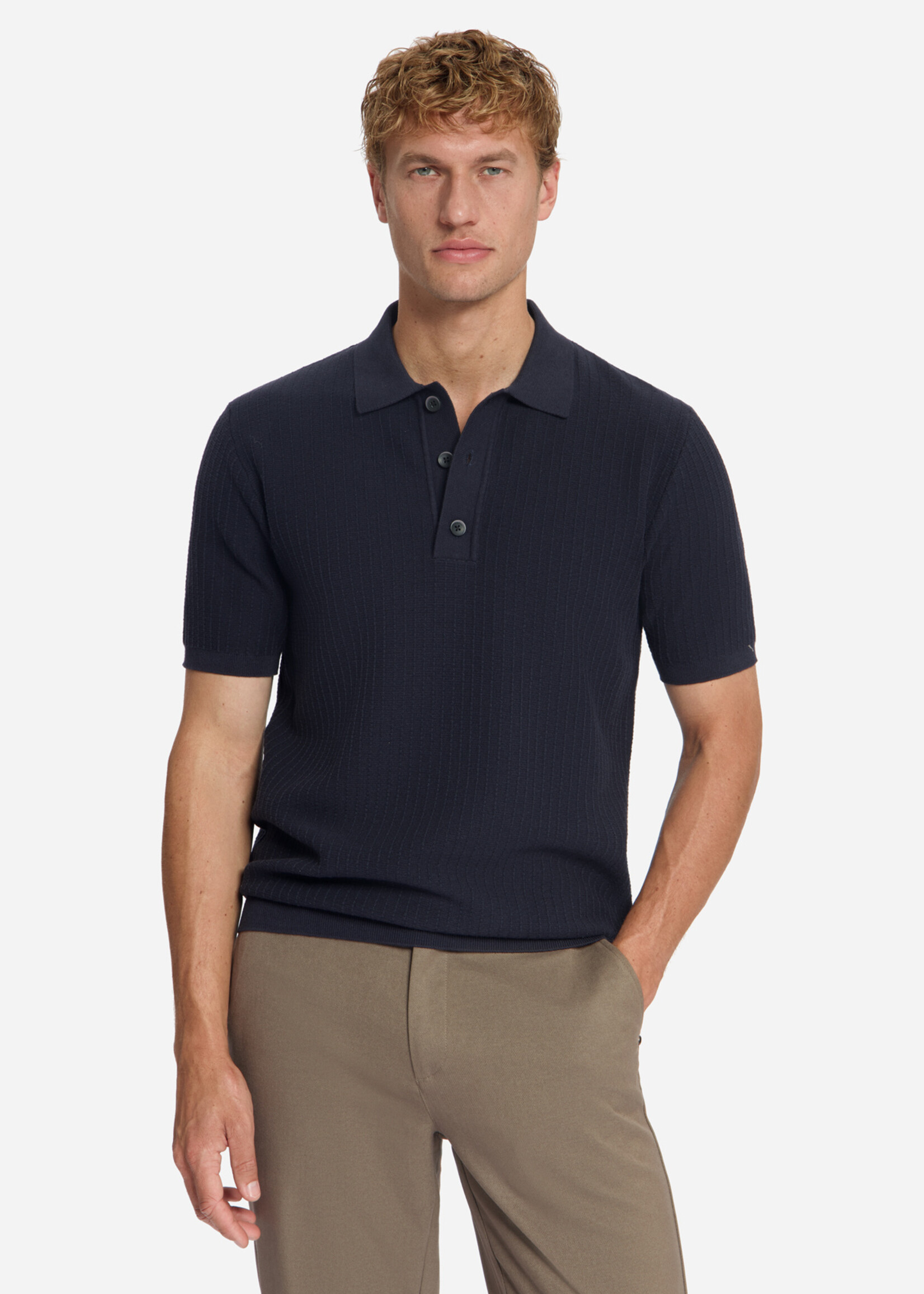 No Excess Pullover Polo - Dark Night