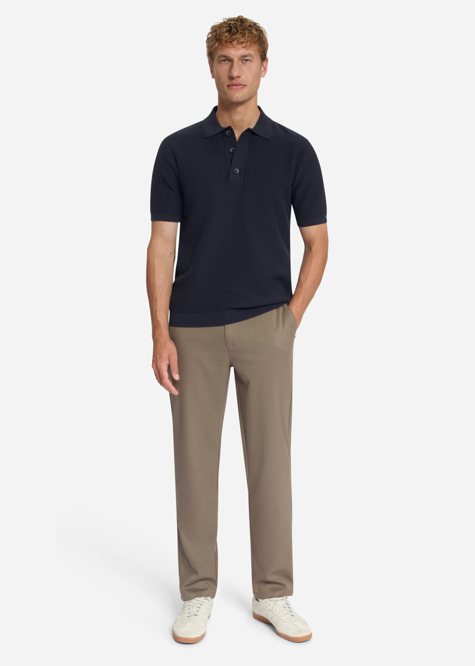 No Excess Pullover Polo - Dark Night