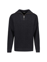 No Excess Pullover Half Zip Light Chenille - Dark Night
