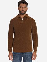 No Excess Pullover Half Zip Light Chenille - Caramel