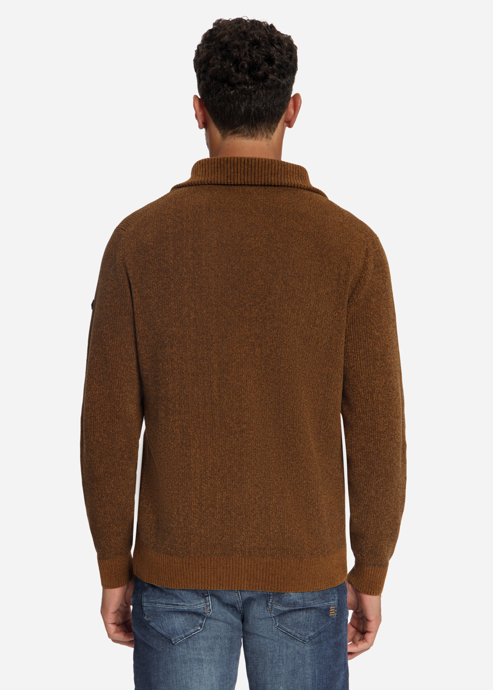 No Excess Pullover Half Zip Light Chenille - Caramel