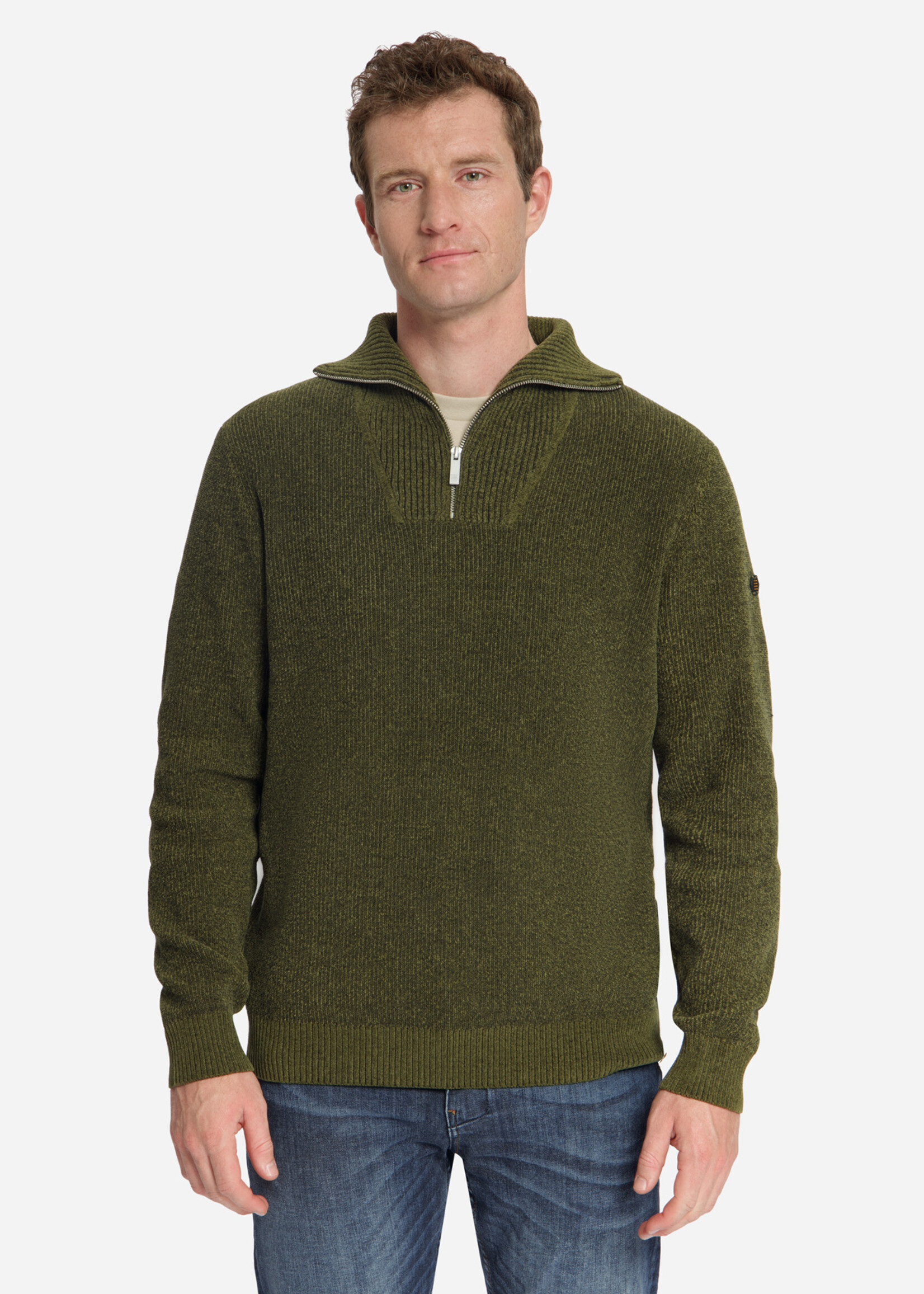 No Excess Pullover Half Zip Light Chenille - Caramel