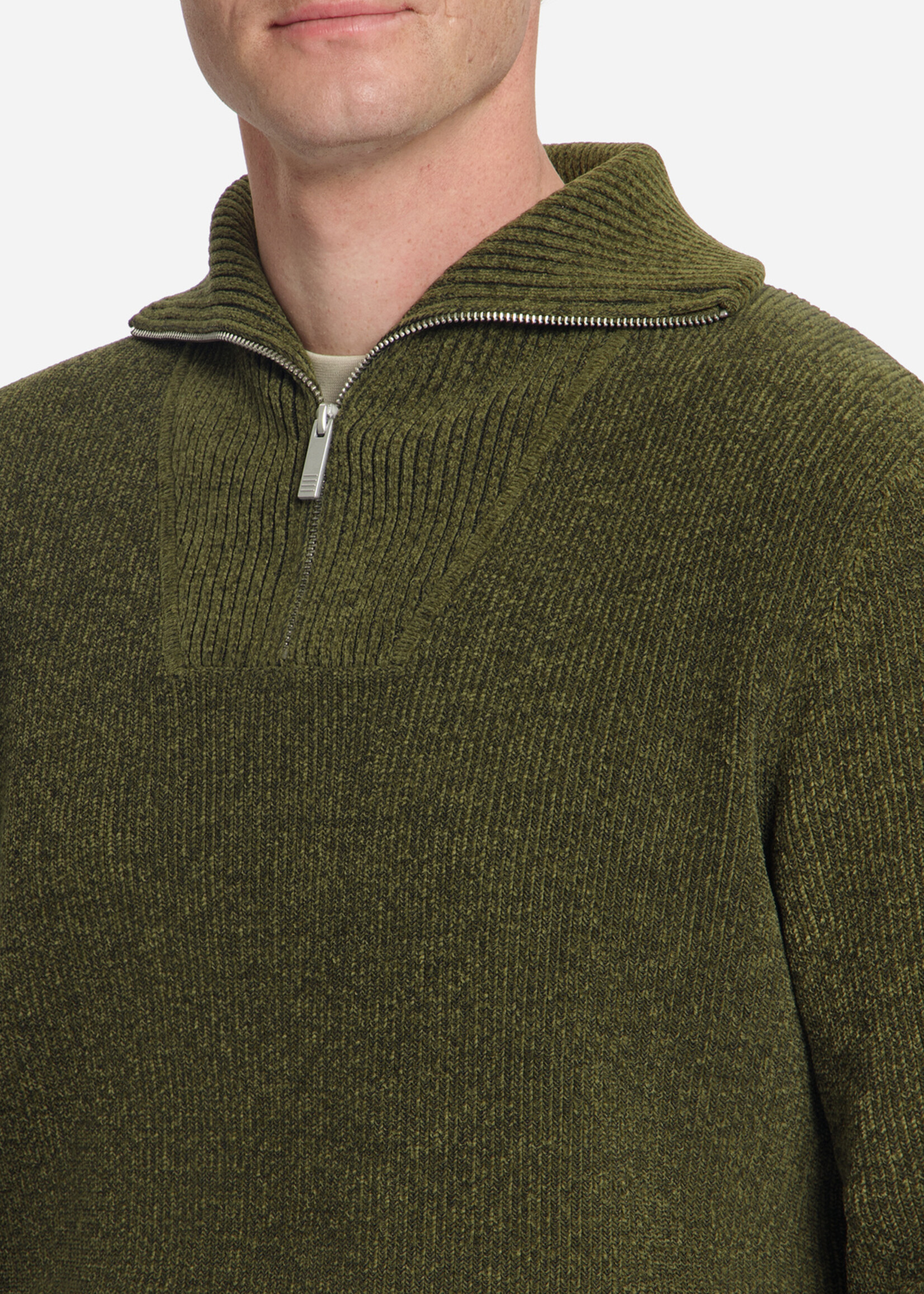 No Excess Pullover Half Zip Light Chenille - Moss