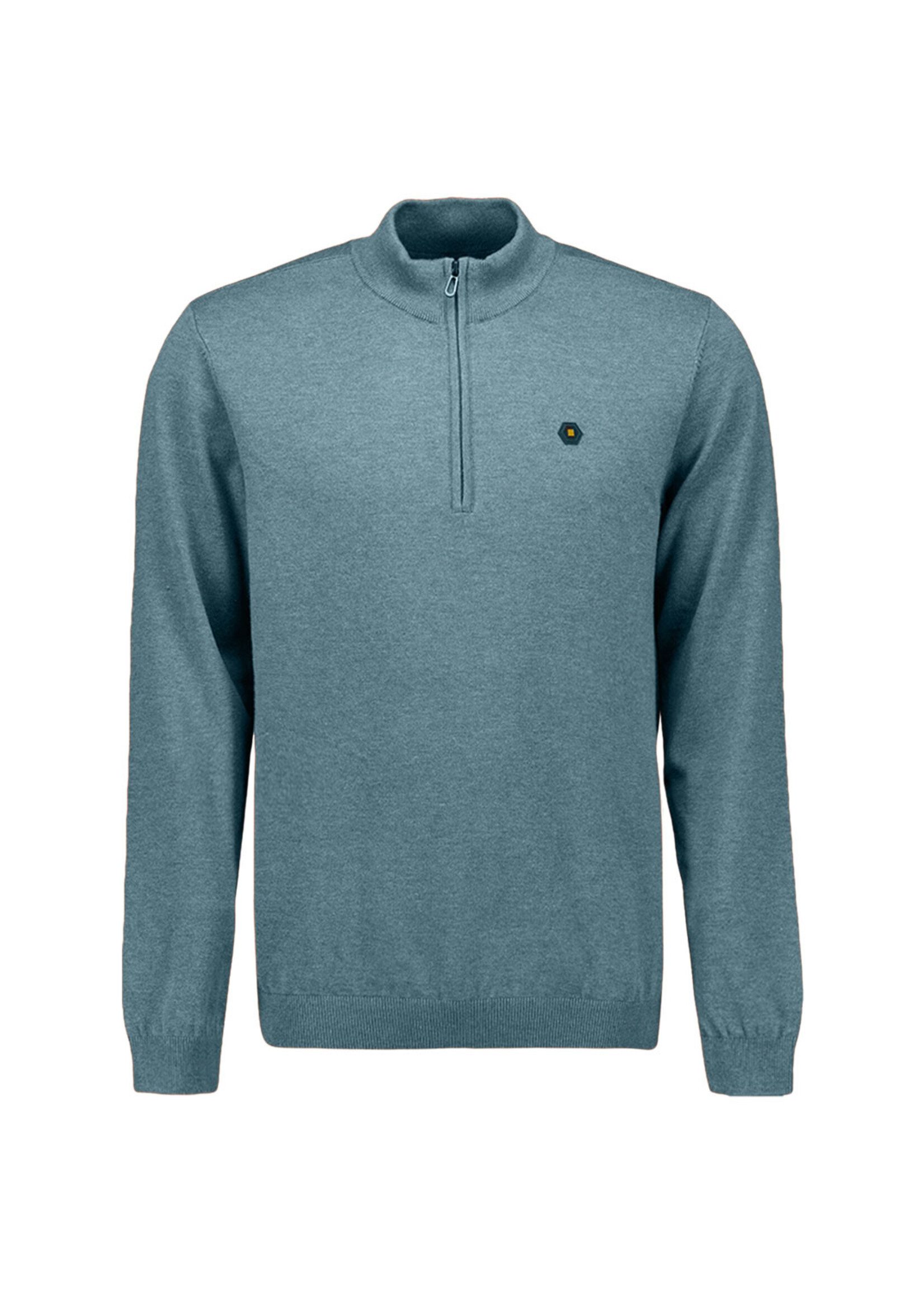 No Excess Pullover Half Zip Melange - Shadow Blue