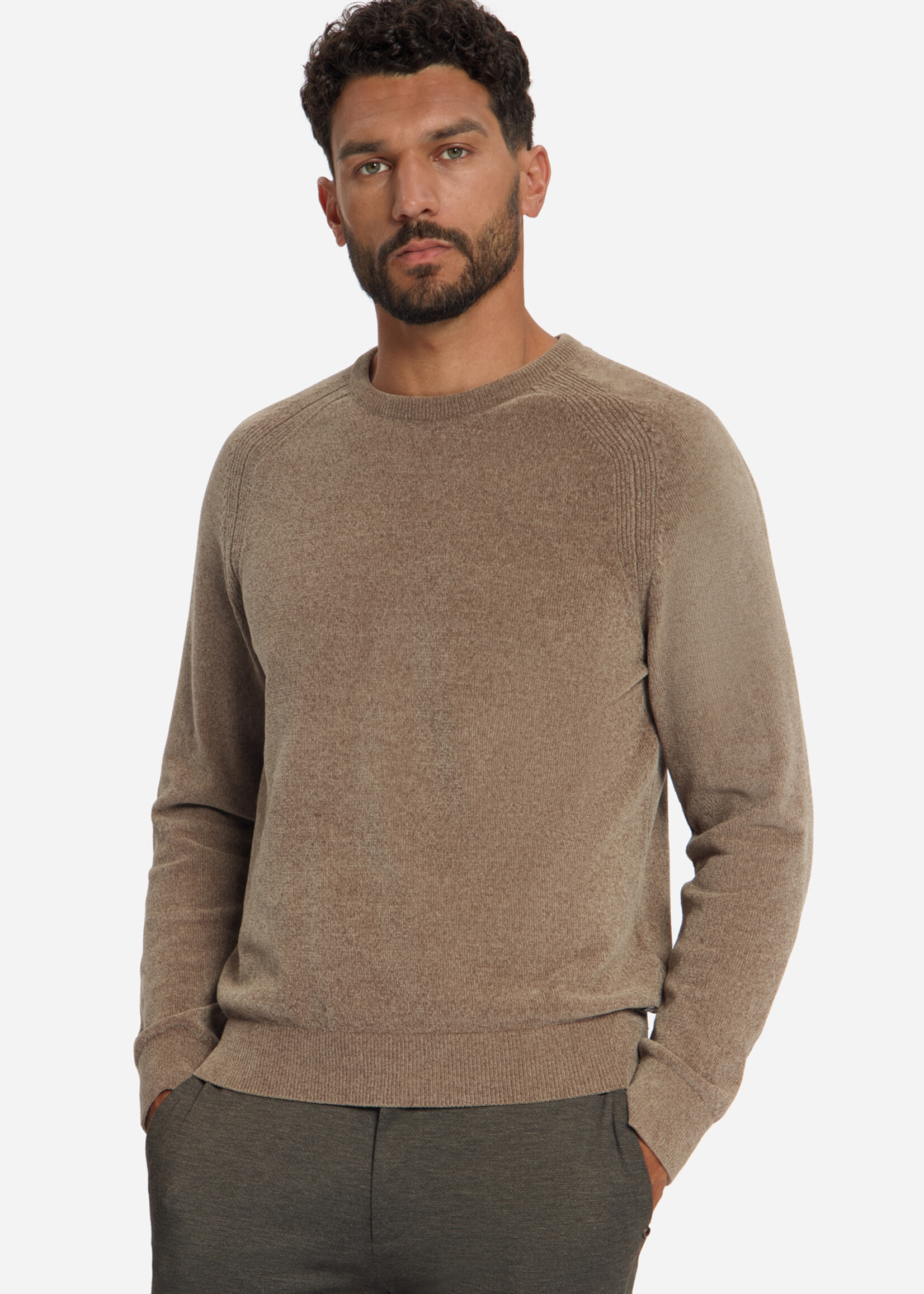 No Excess Pullover Leight Weight Chenille - Light Brown