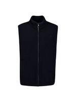 No Excess Sweater Vest Zip Teddy Sleeve Less - Dark Night