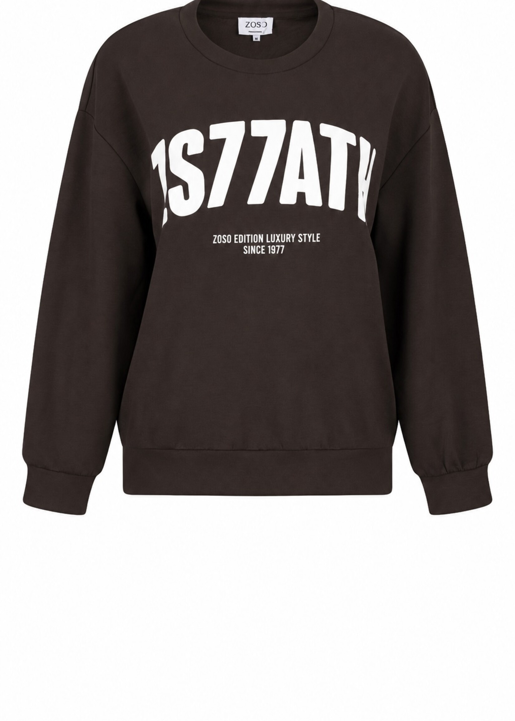 ZOSO Sweater Tessa - Espresso Offwhite
