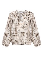ZOSO Printed Blouse Naomi - Ivory Espresso
