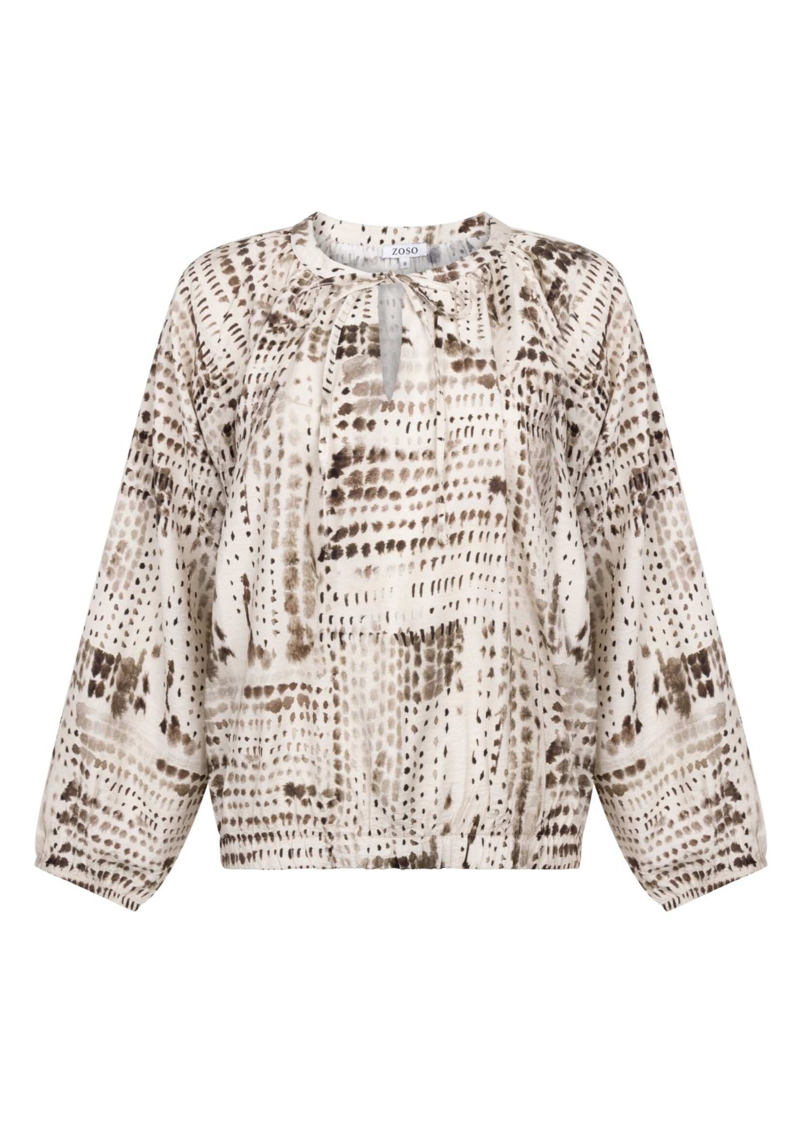 ZOSO Printed Blouse Naomi - Ivory Espresso