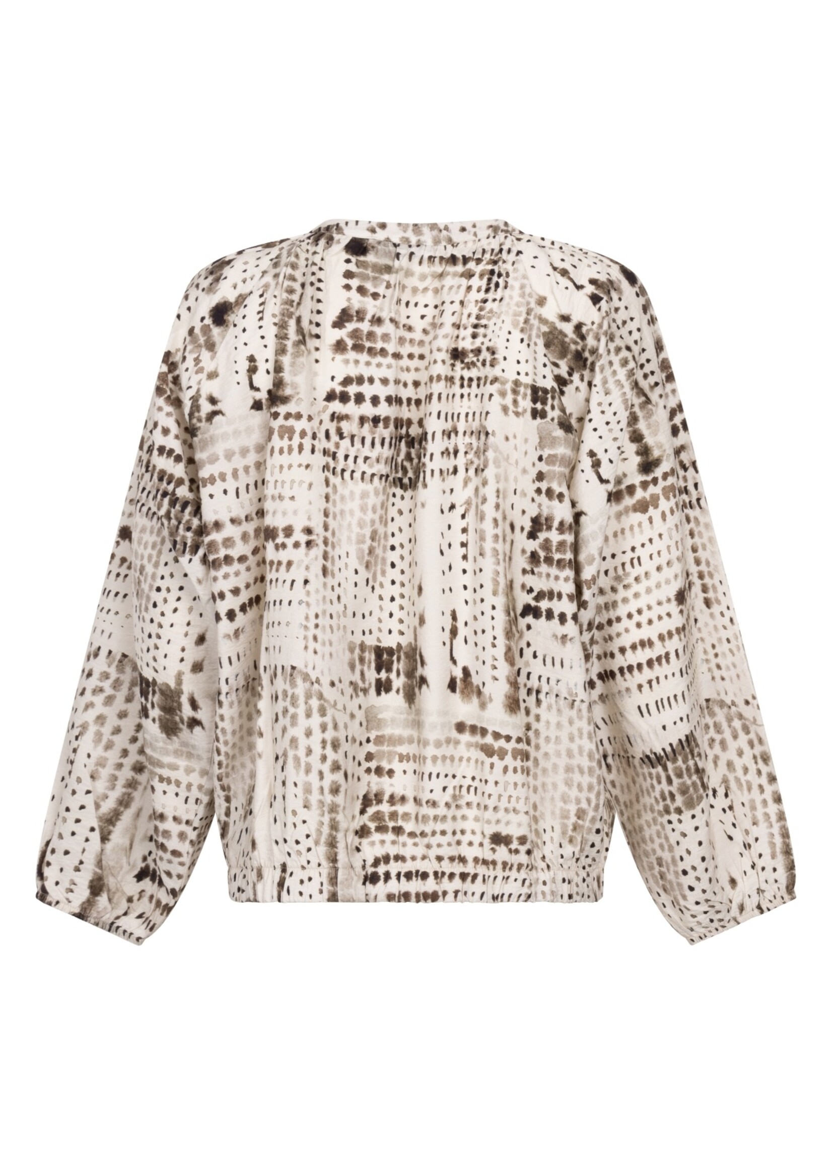 ZOSO Printed Blouse Naomi - Ivory Espresso
