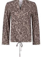 ZOSO Blouse Merel - Taupe Espresso