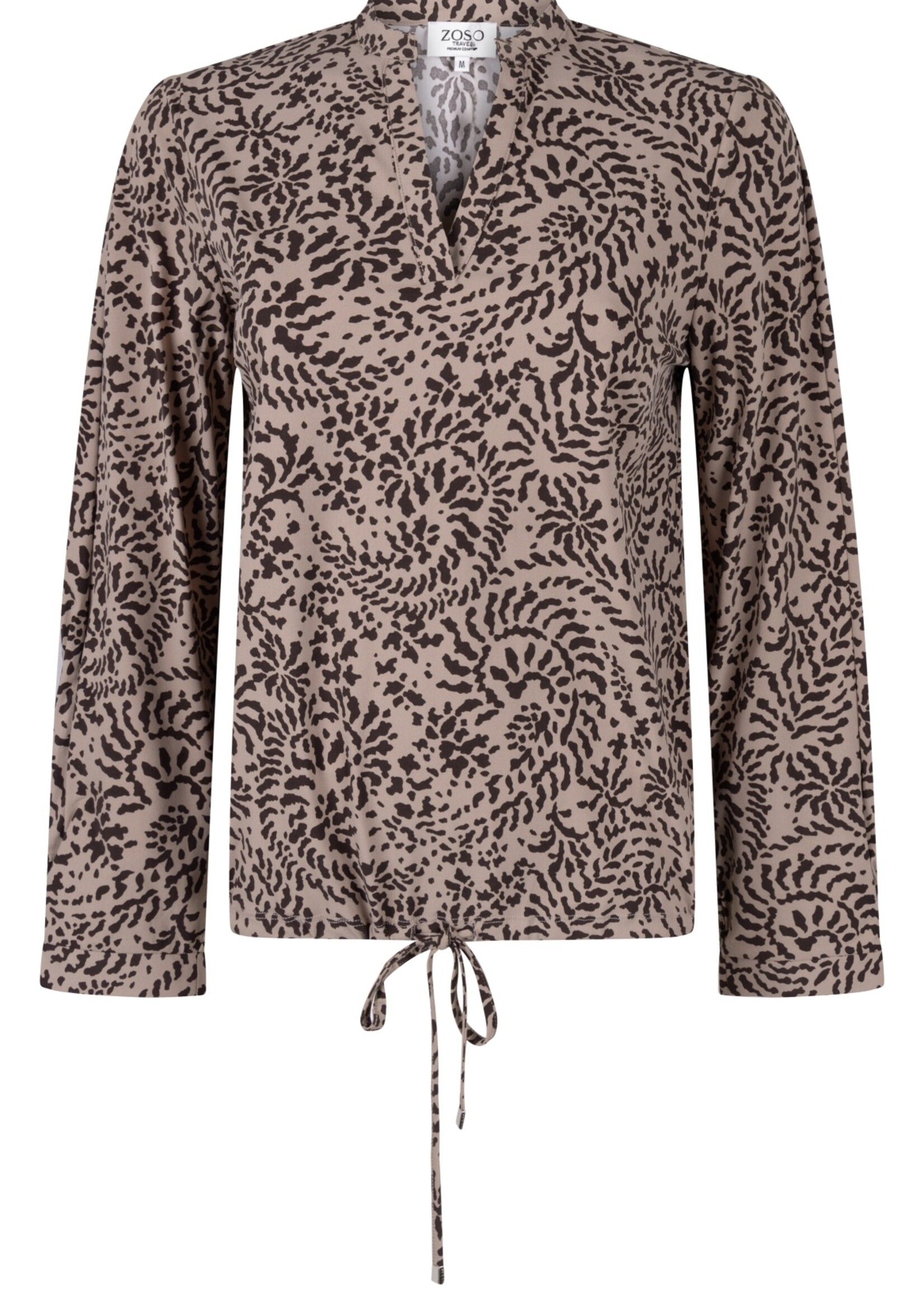 ZOSO Blouse Merel - Taupe Espresso