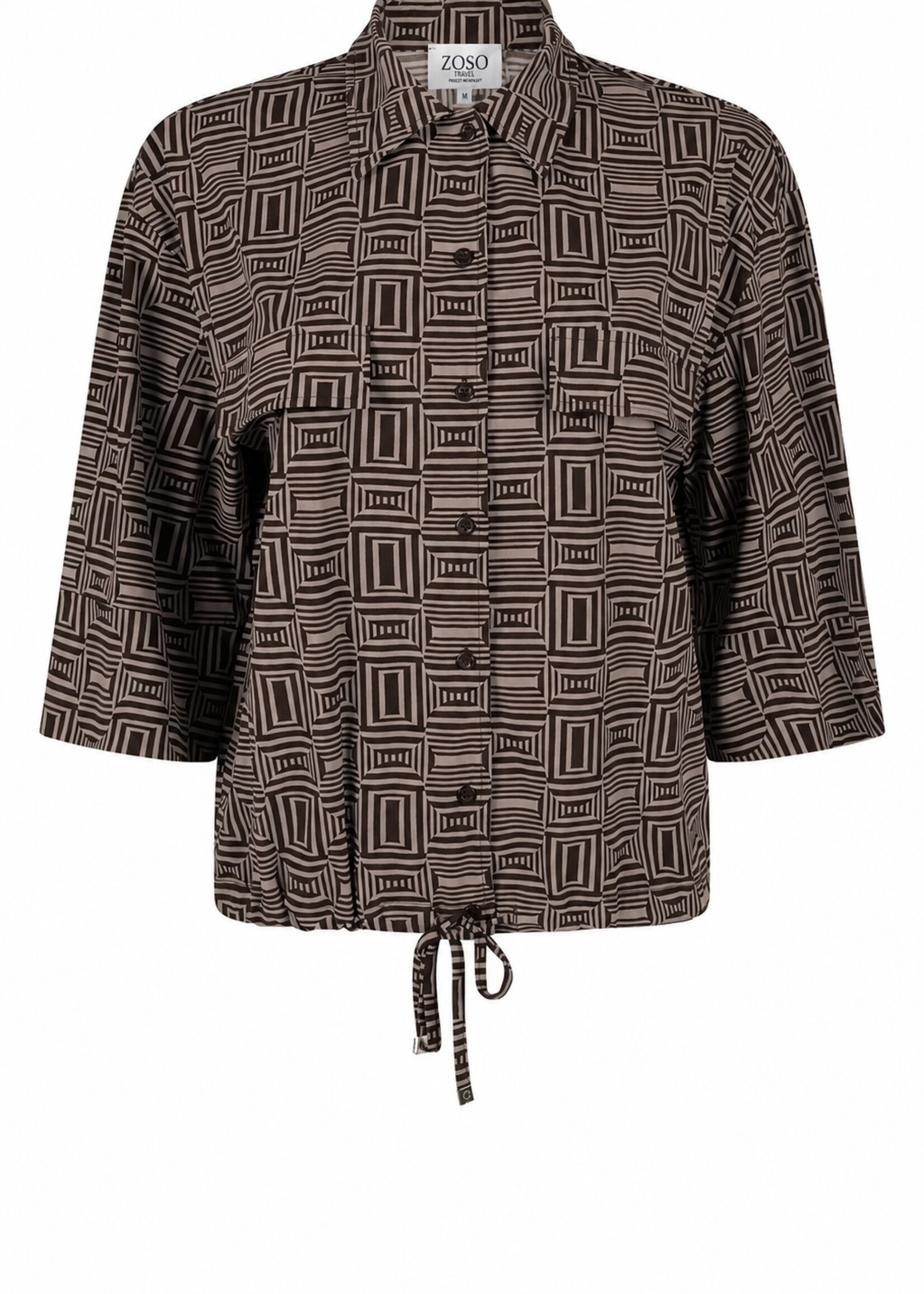 ZOSO Blouse Cameron - Espresso Taupe