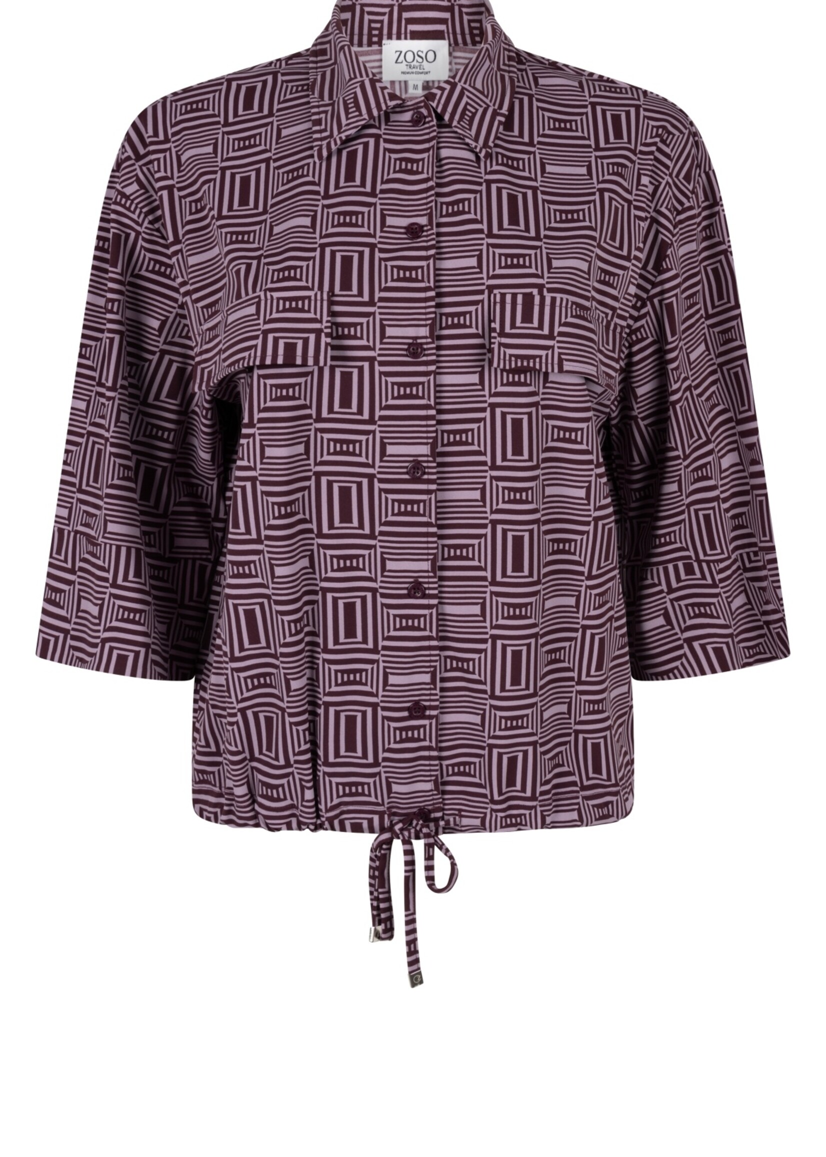 ZOSO Blouse Cameron - Mauve Bordeaux