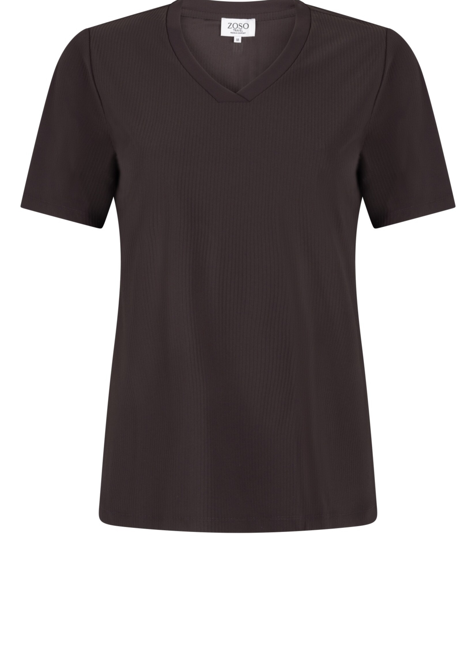 ZOSO T-shirt Bente - Espresso