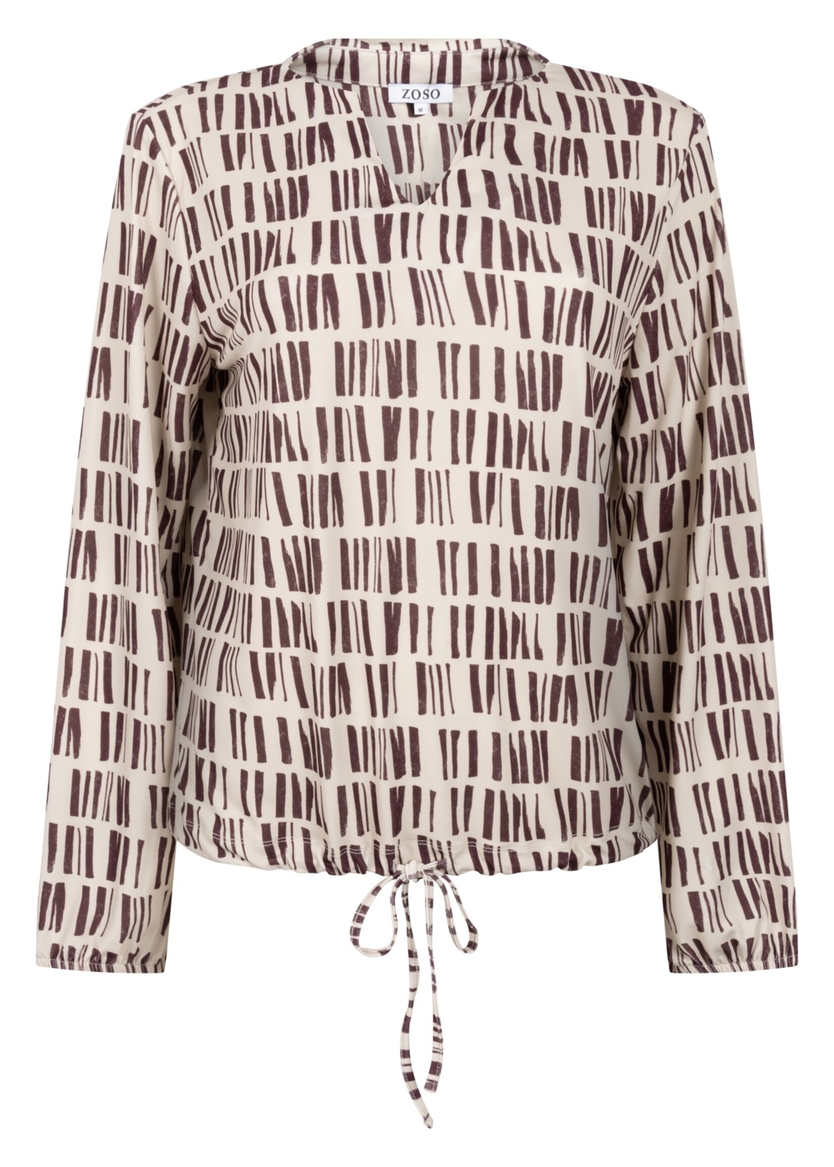 ZOSO Blouse Amanda - Ivory Bordeaux
