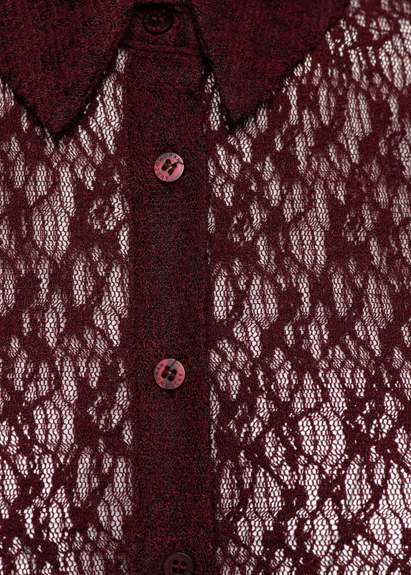&Co Woman Blouse Tina Lace - Burgundy