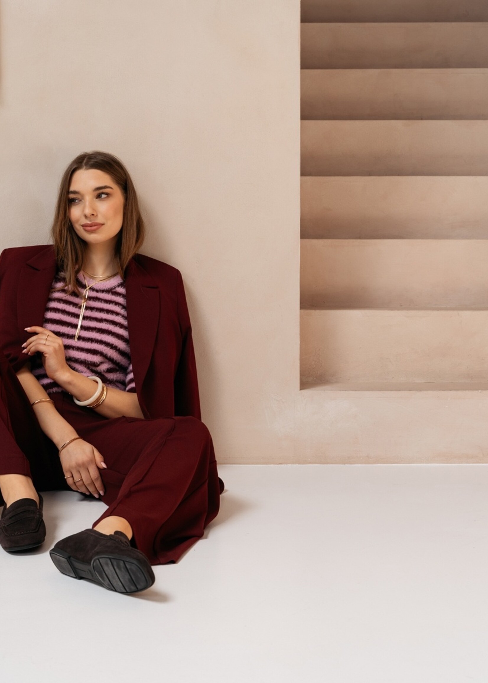 &Co Woman Pullover Balen - Burgundy Multi