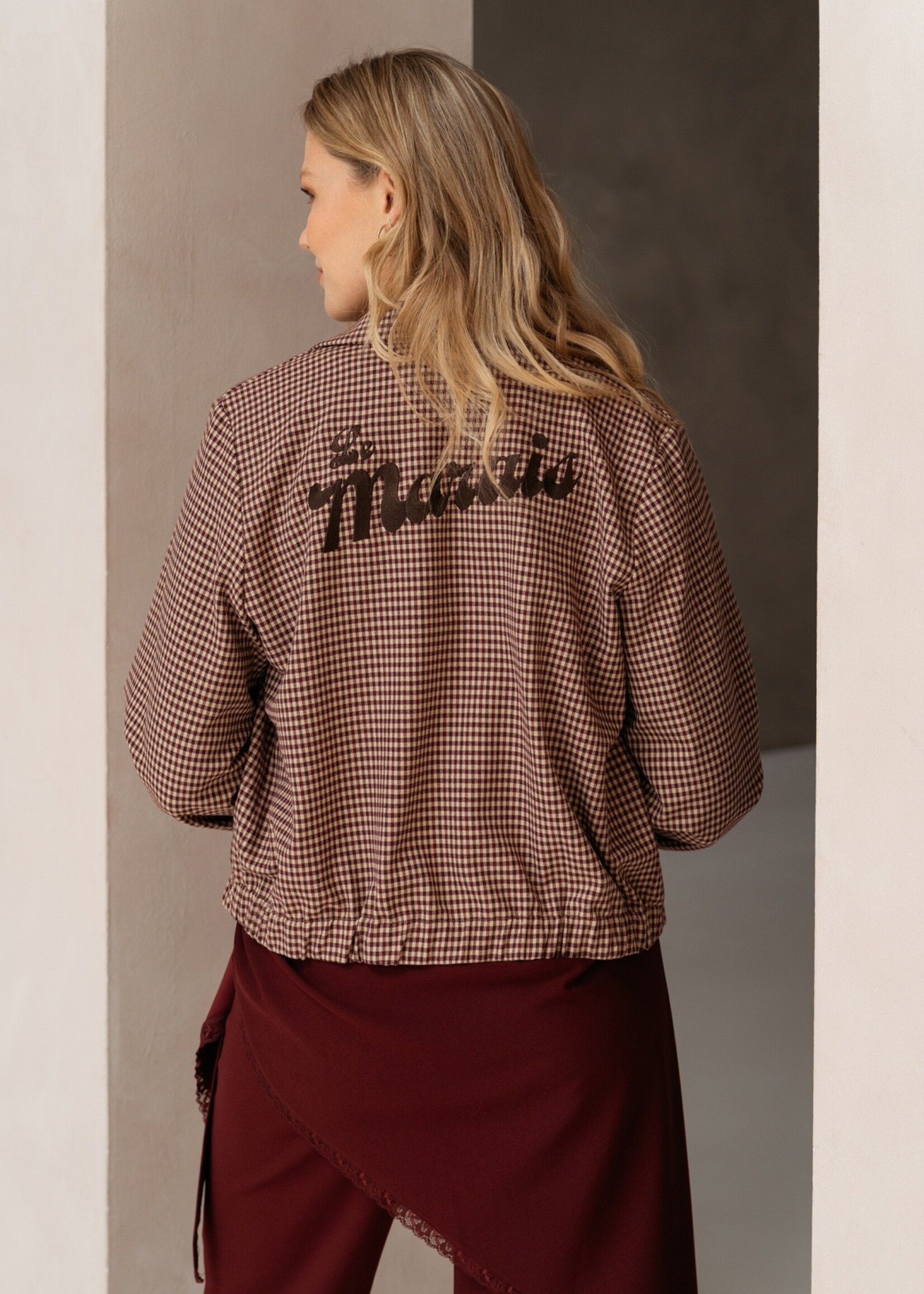 &Co Woman Jacket Ceylin Check - Sand Multi