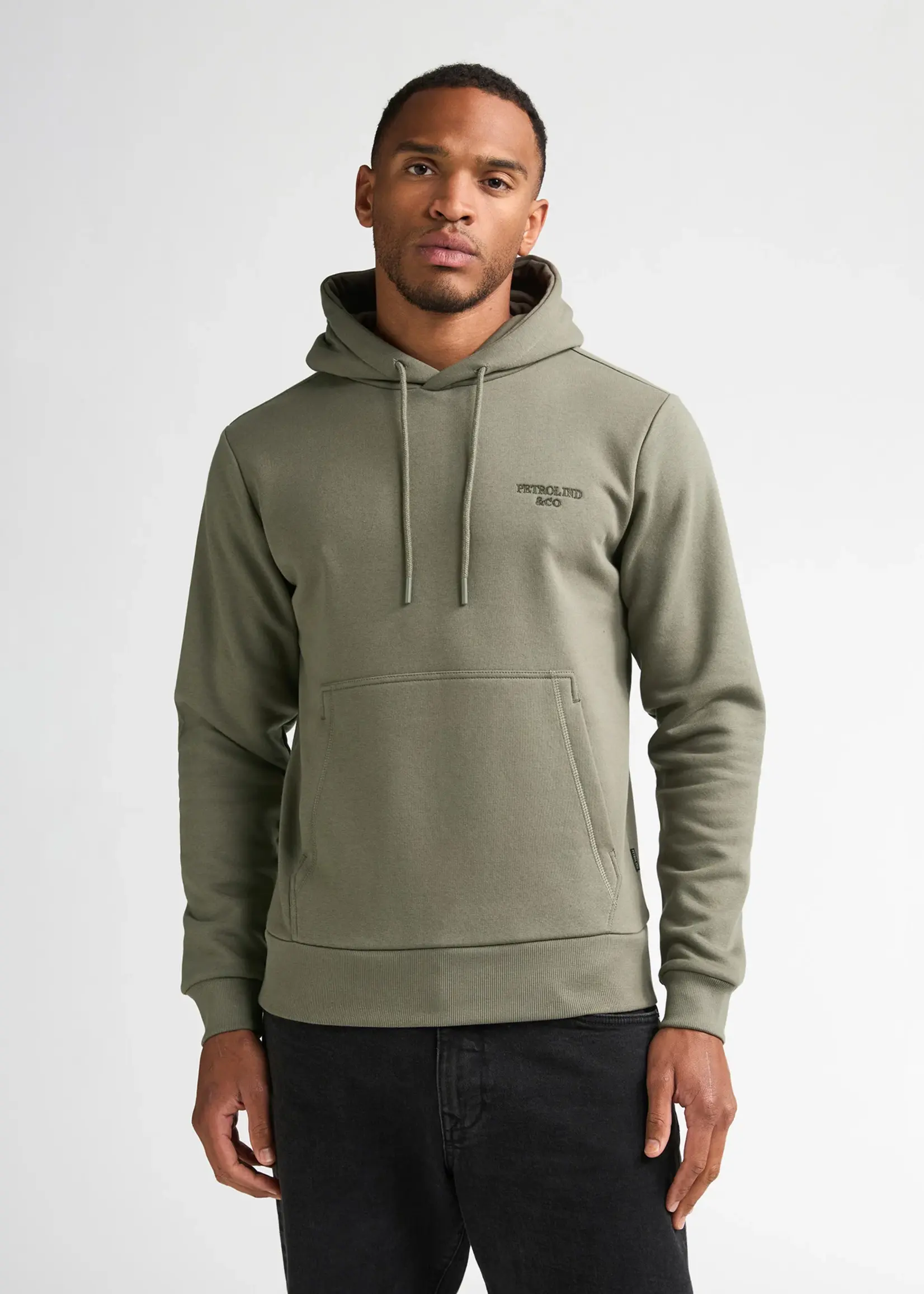Petrol Industries Sweater Hooded - Mossy Stone