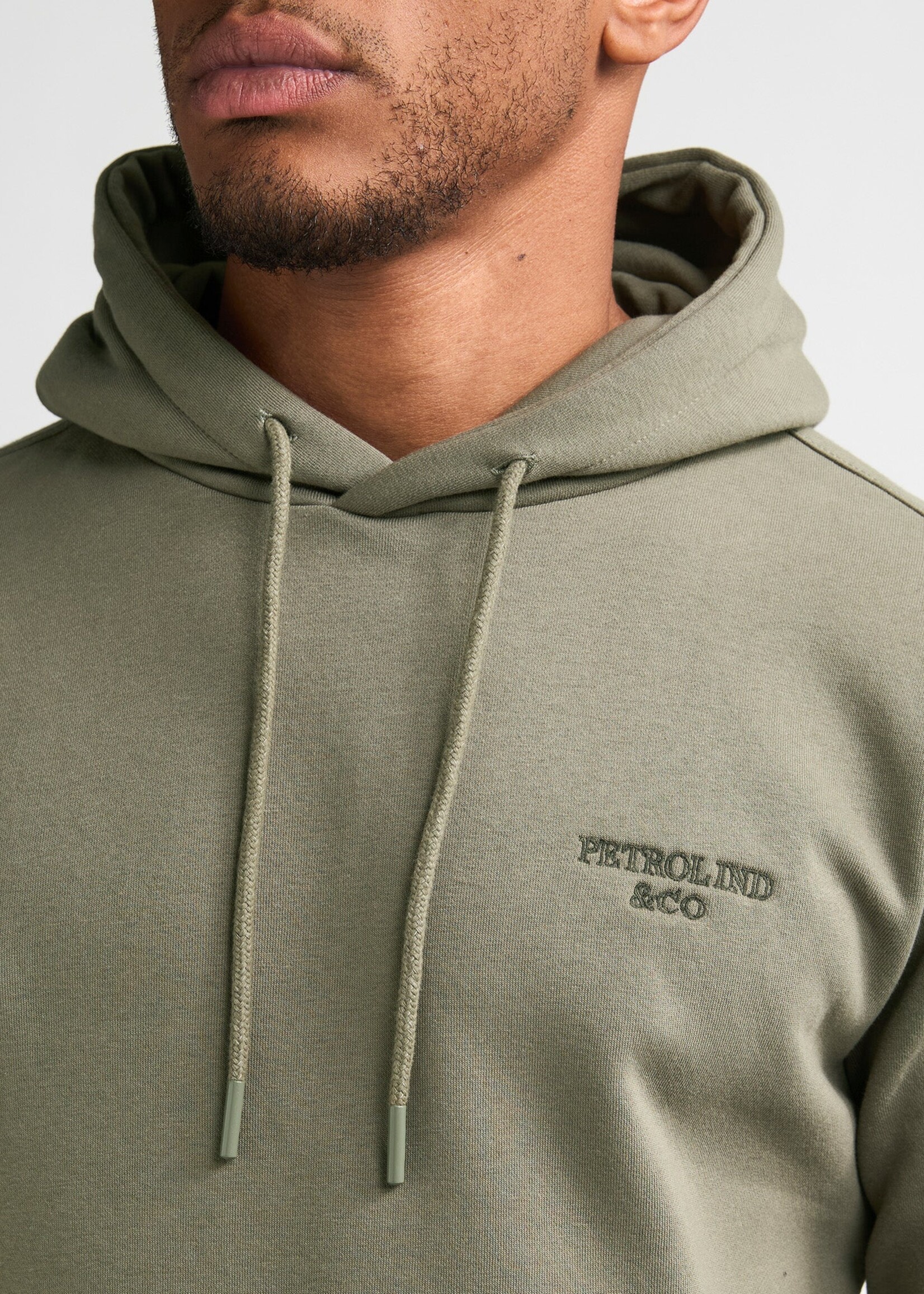 Petrol Industries Sweater Hooded - Mossy Stone