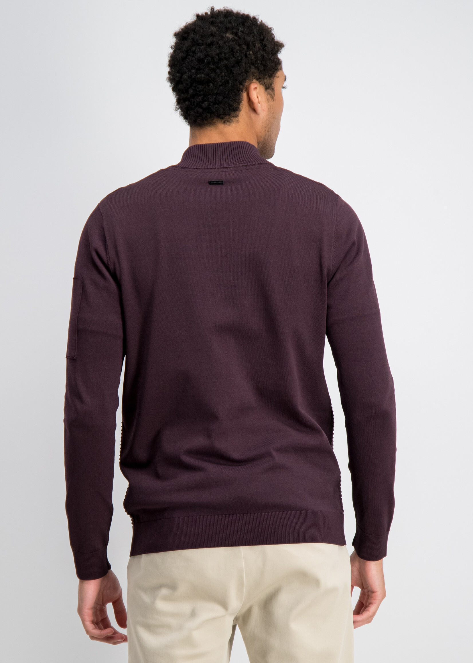 Gabbiano Tech Knit Half Zip - Burnt Bordeaux