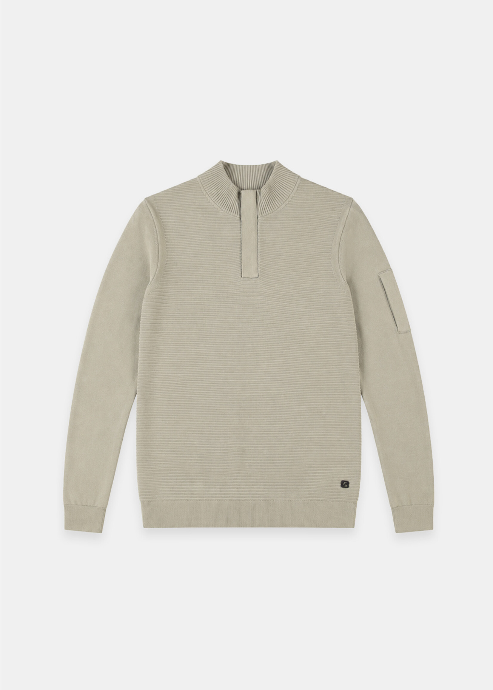 Gabbiano Tech Knit Half zip - Sage Green