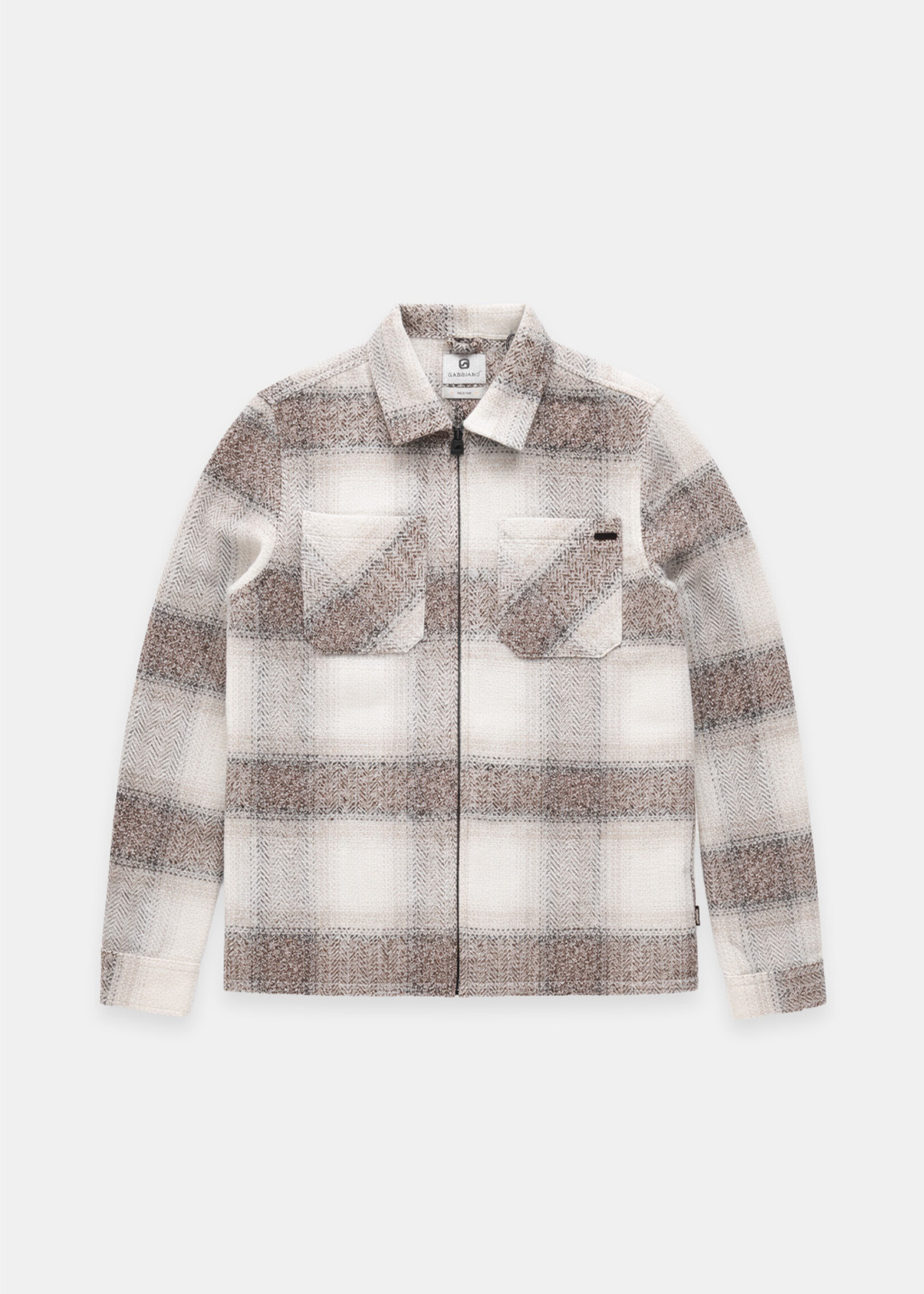 Gabbiano Overshirt Flanel Zip - Coastal Sand