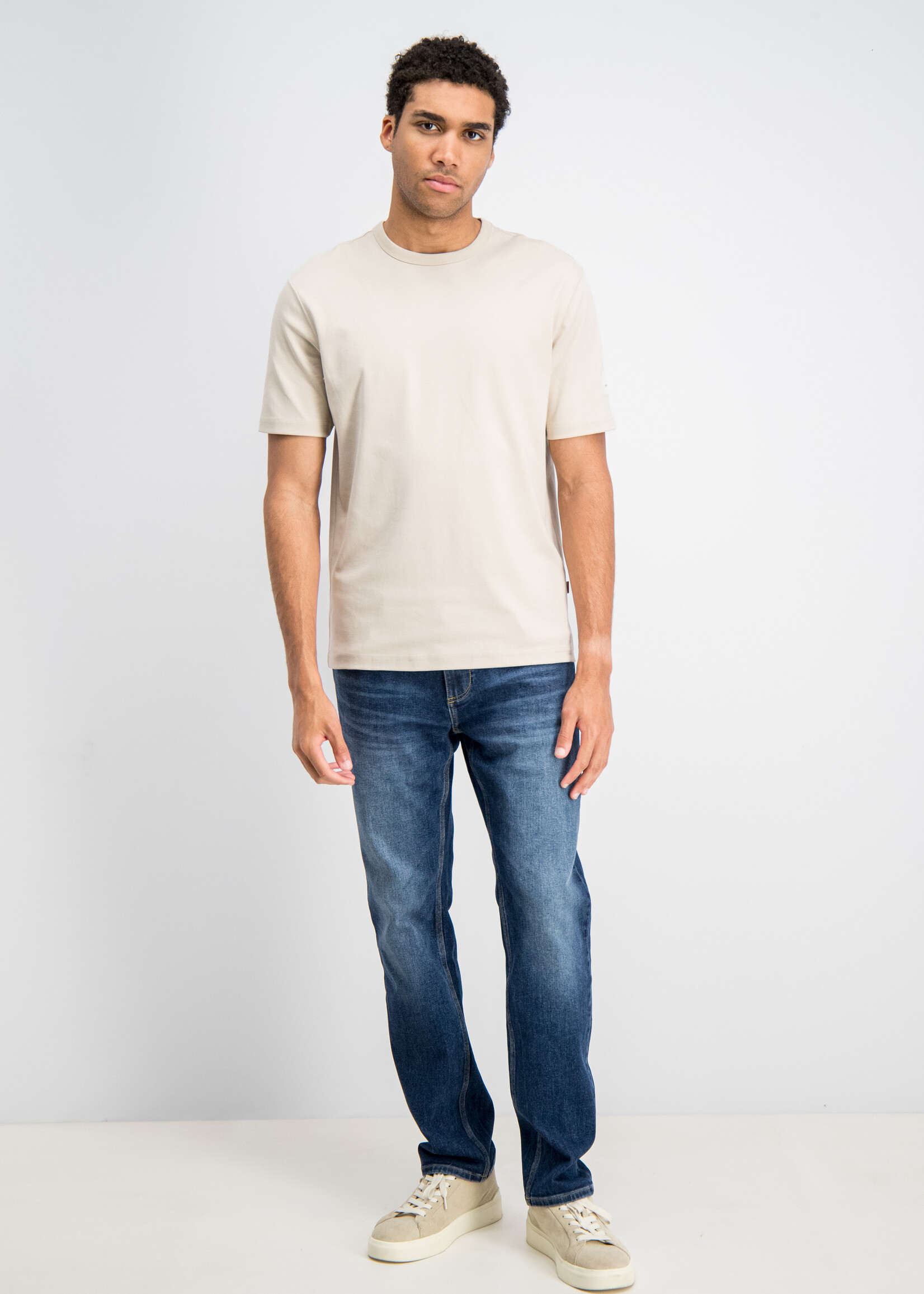 Gabbiano T-shirt Interlock - Coastal Sand