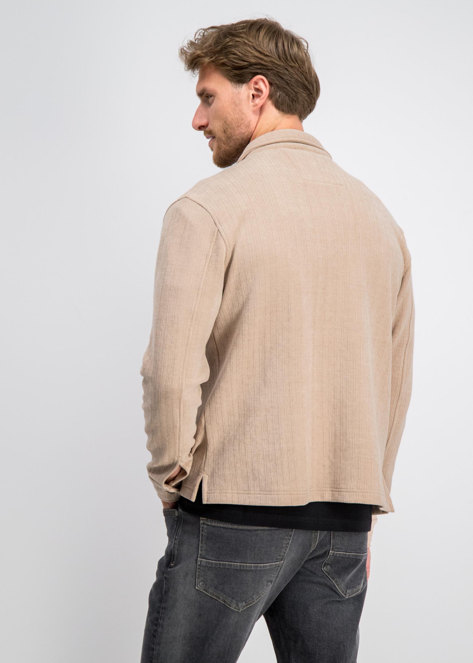Gabbiano Overshirt Chenille Corduroy - Almond