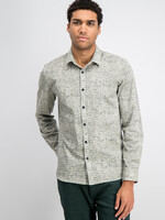 Gabbiano Overhemd Poplin Stone Wash - Sage Green