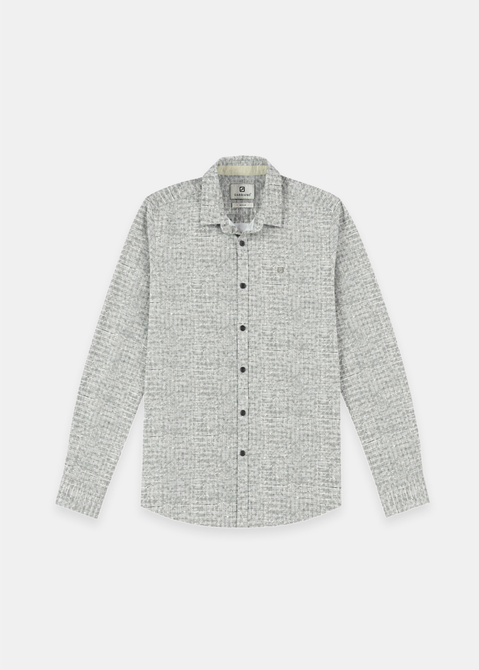 Gabbiano Overhemd Poplin Stone Wash - Sage Green