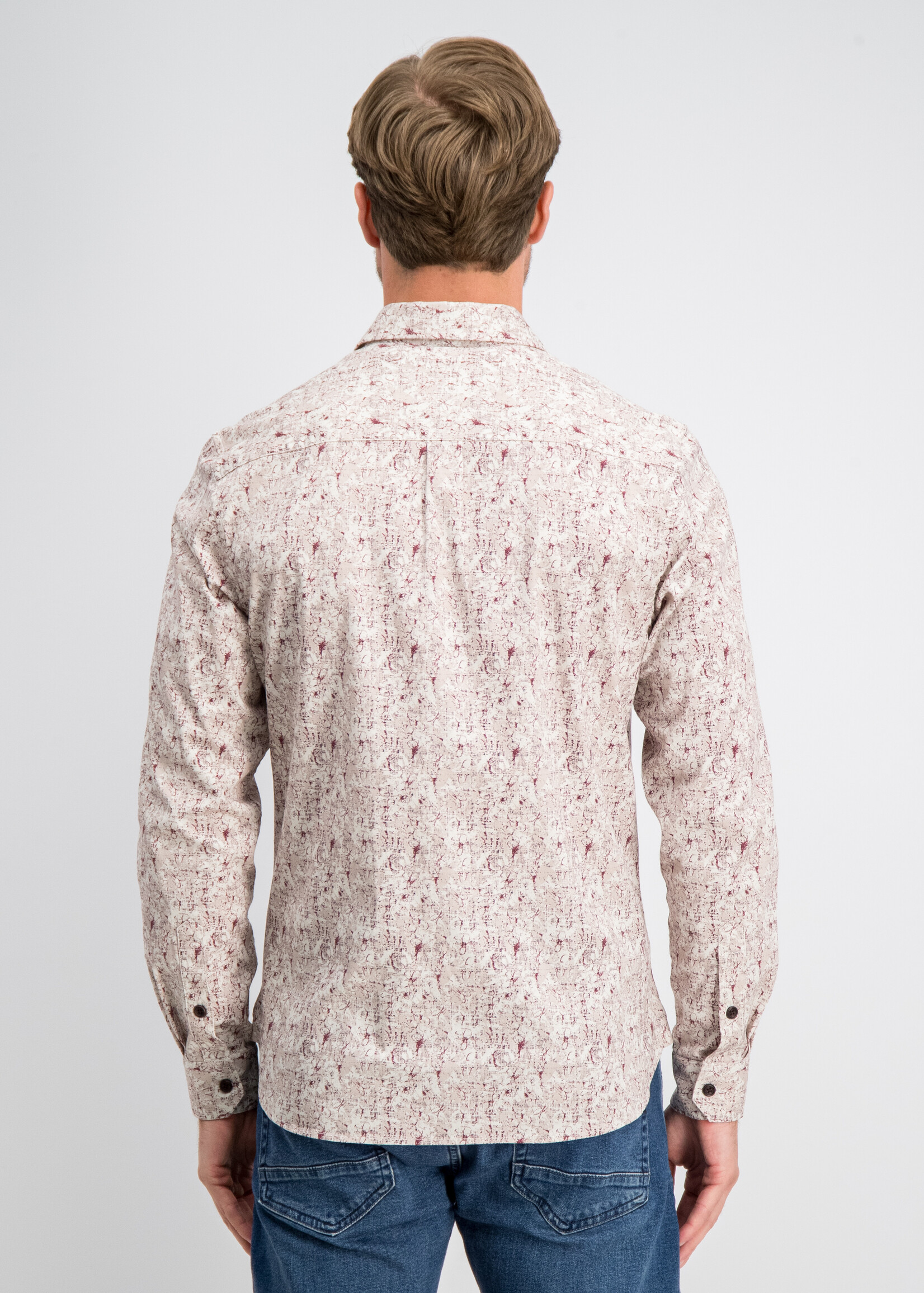 Gabbiano Overhemd Poplin Stone Wash - Coastal Sand