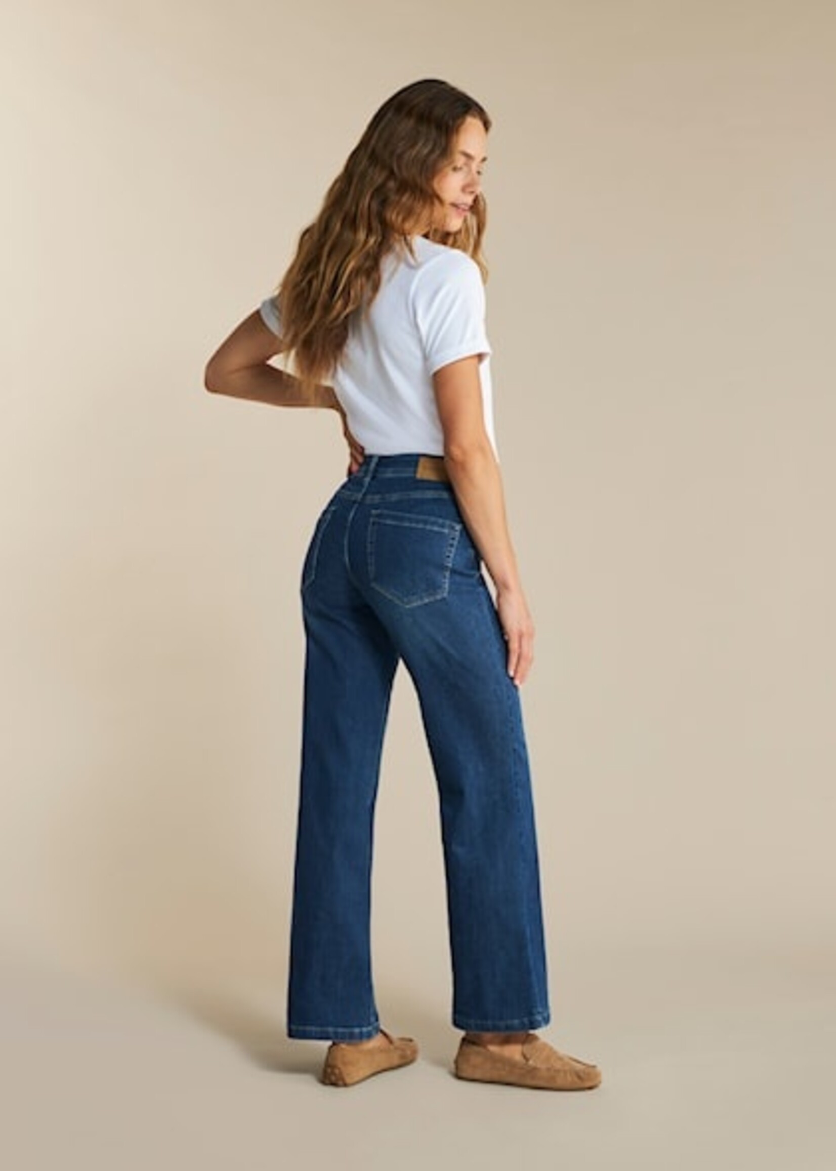 Red Button Broek Colette & Belt -  Dark Stone