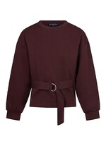 Red Button Top Shakira Belt - Burgundy