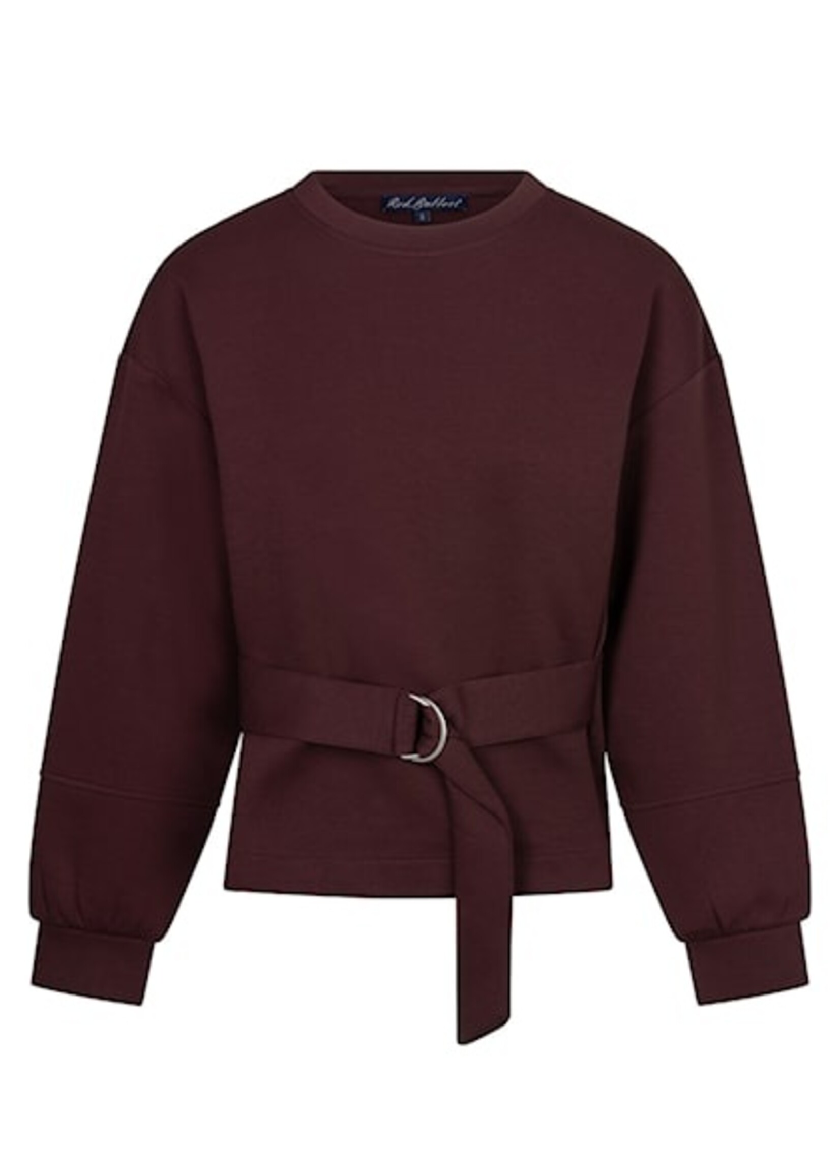 Red Button Top Shakira Belt - Burgundy