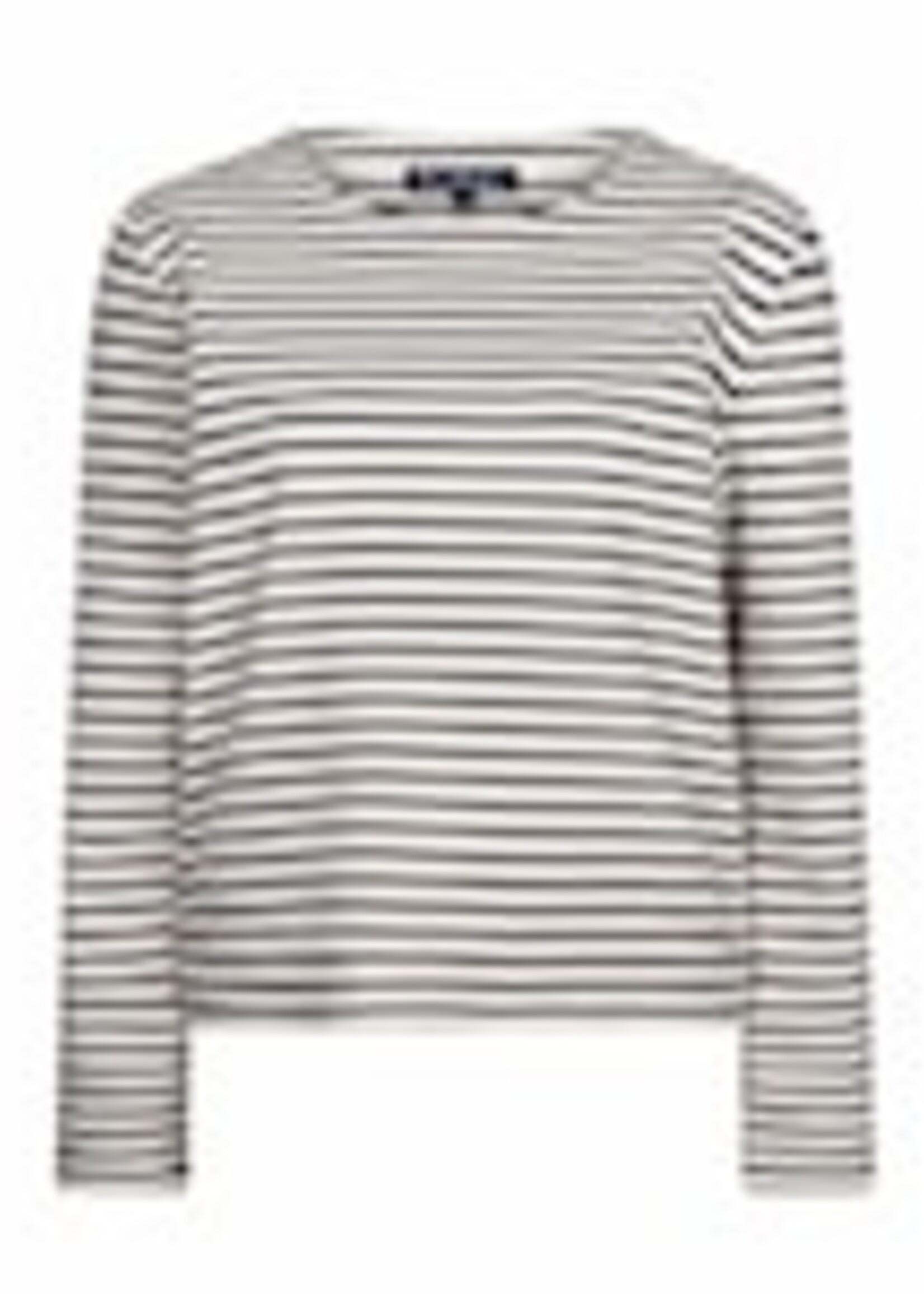 Red Button Shirt Terry Stripe - Creme Navy