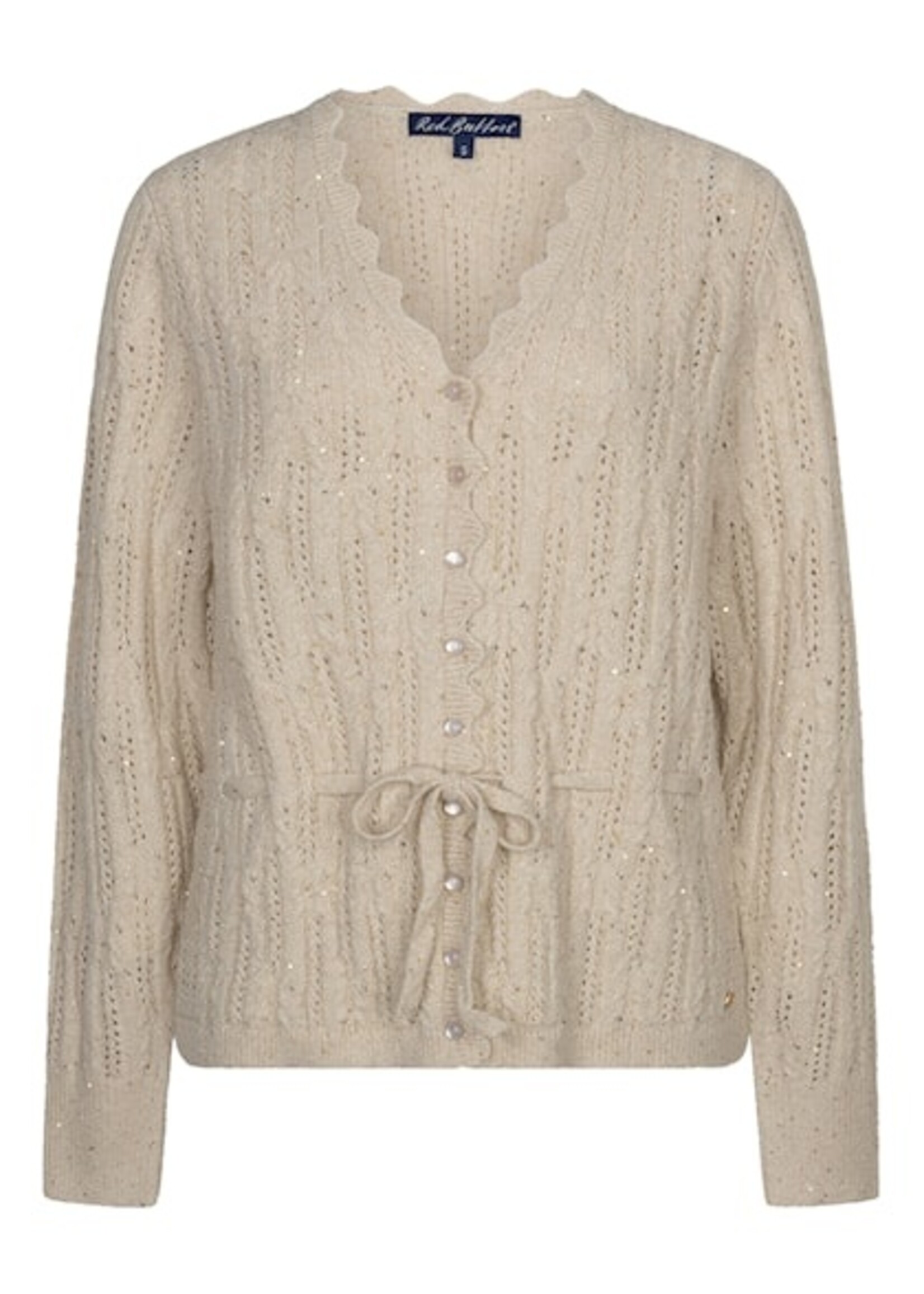 Red Button Vest Ajour Sparkle - Lightsand