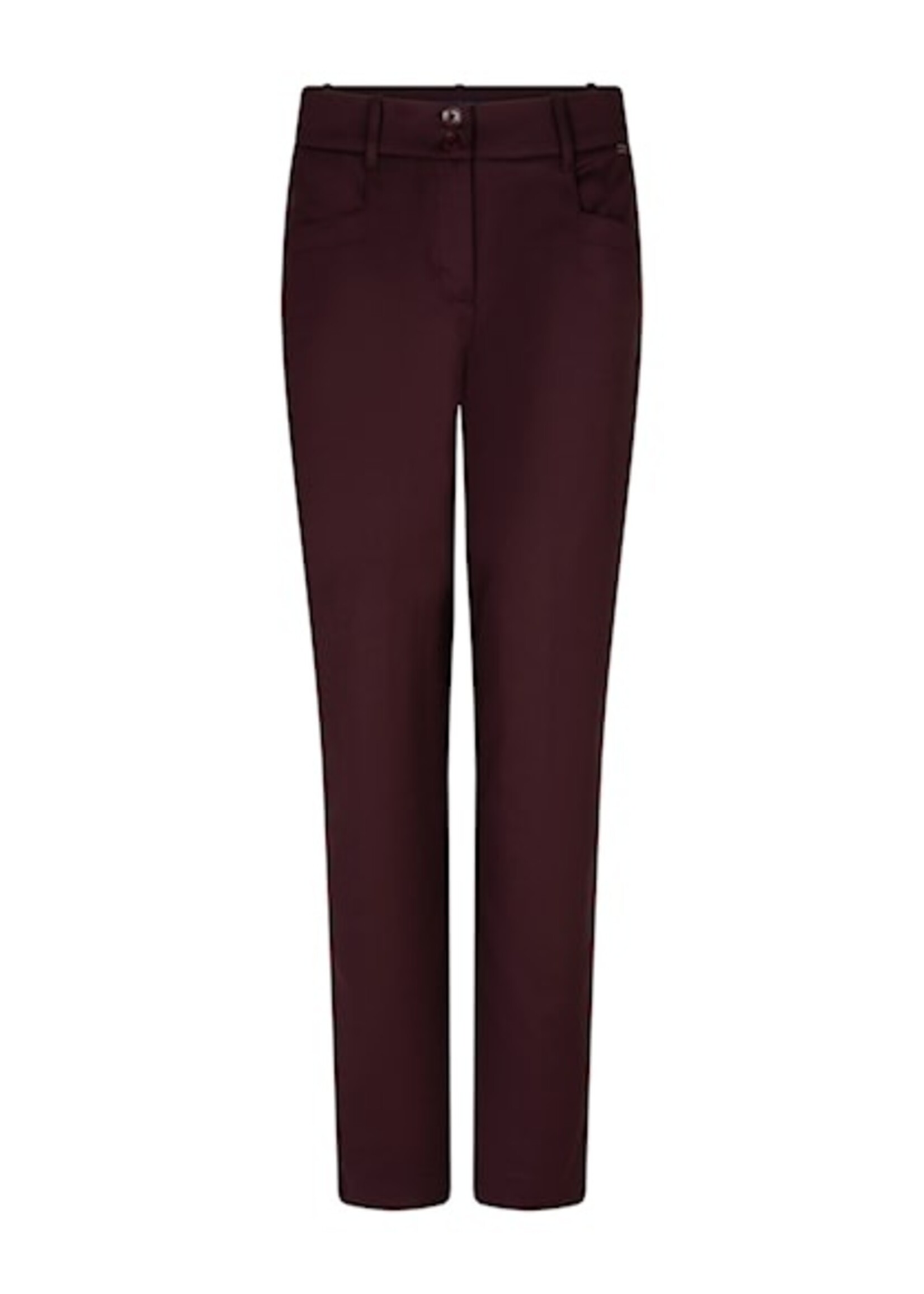 Red Button Broek Diana Smart - Burgundy